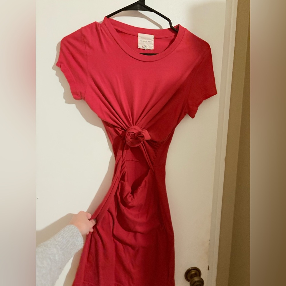 Urban outfitters tshirt dress with mid tie and cutout